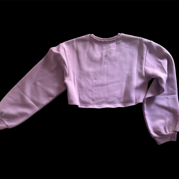 For Love And Lemons Josie Cropped Sweatshirt NWT - Picture 3 of 3